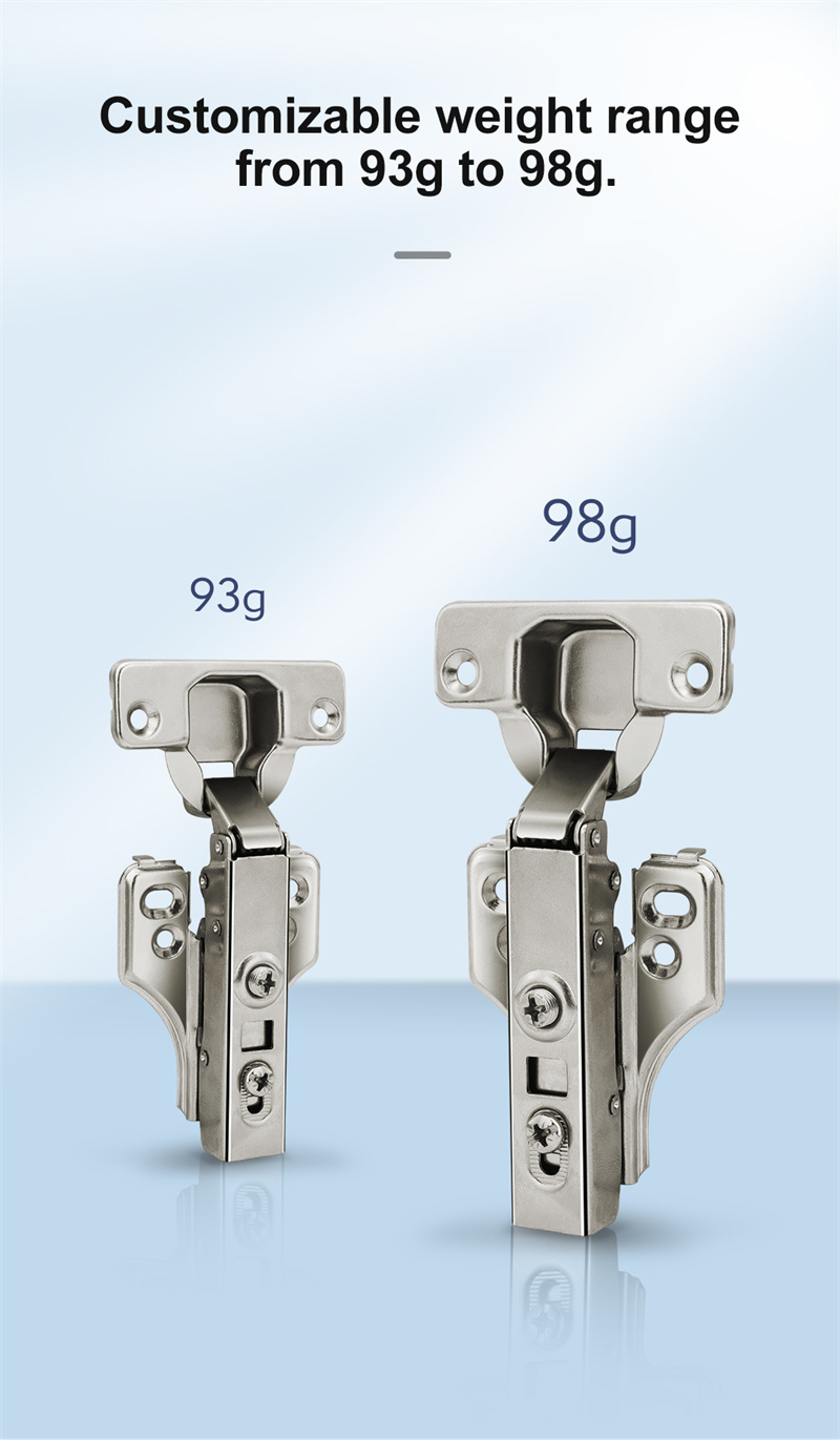 Clip On Soft Closing Hinge Furniture Hardware Cabinet Door Hinge Butterfly Base  