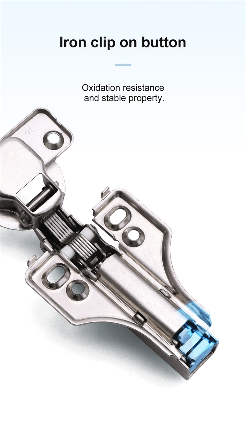 Clip On Soft Closing Hinge Furniture Hardware Cabinet Door Hinge Butterfly Base  