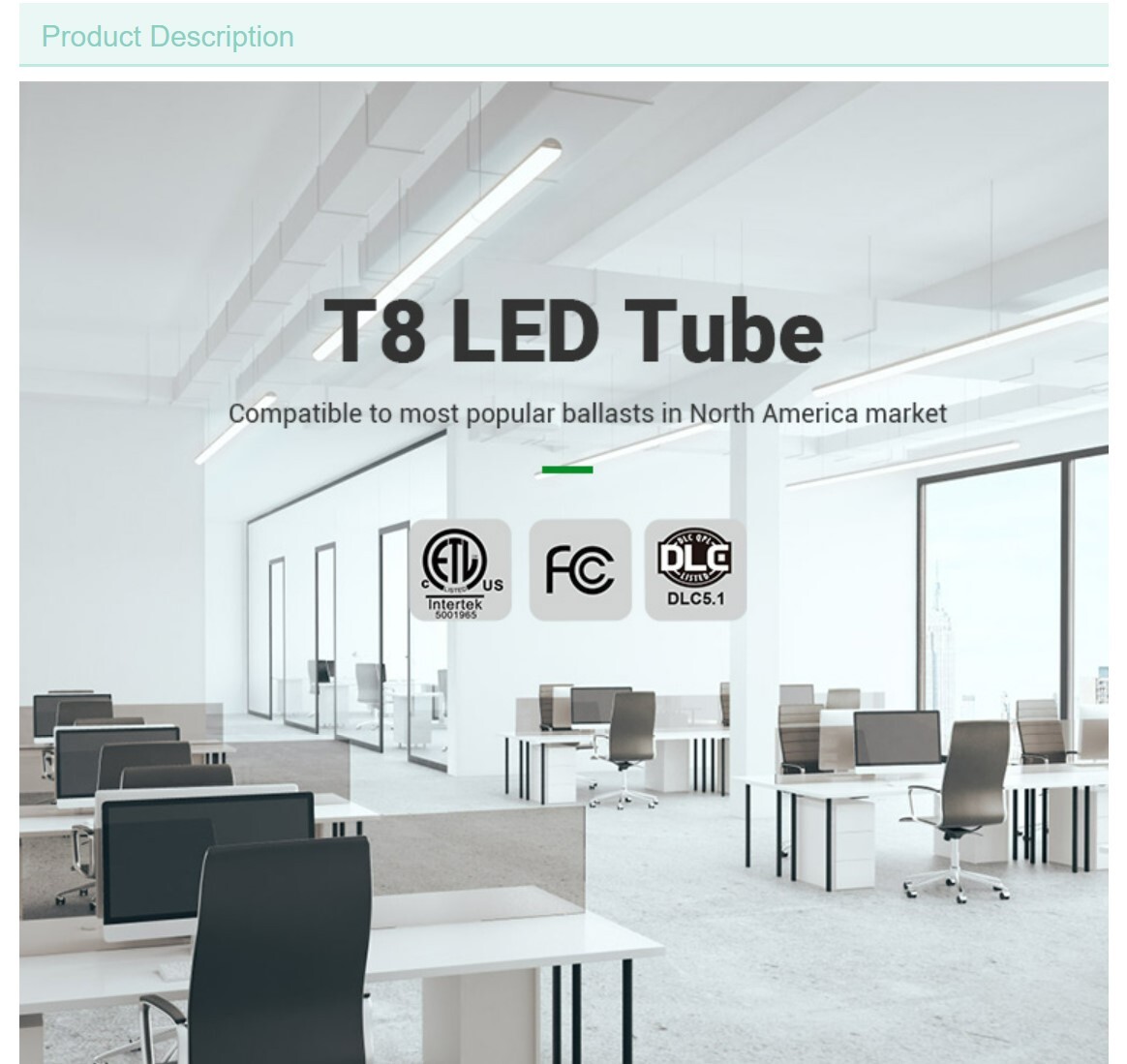 UL approved T8 led tube light LED Tube lamp 4 ft led tube bulb for home lighting