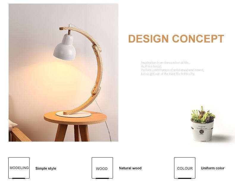 XRTECNA Best Sales Modern Style Wood Table Light in Room