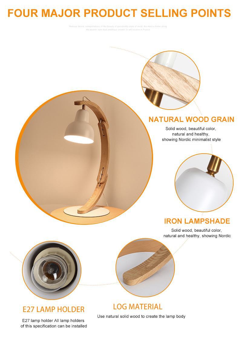 XRTECNA Best Sales Modern Style Wood Table Light in Room