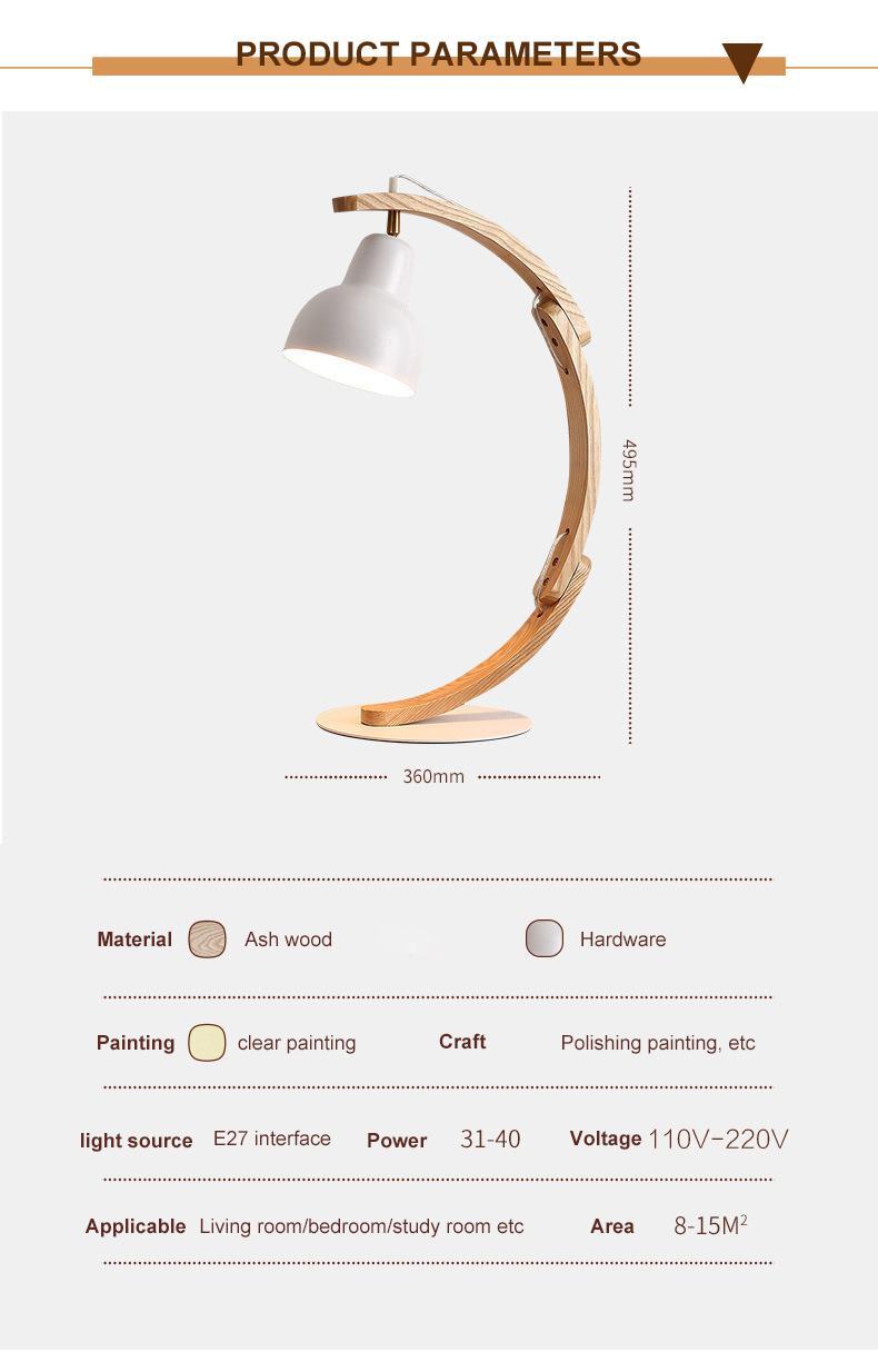 XRTECNA Best Sales Modern Style Wood Table Light in Room