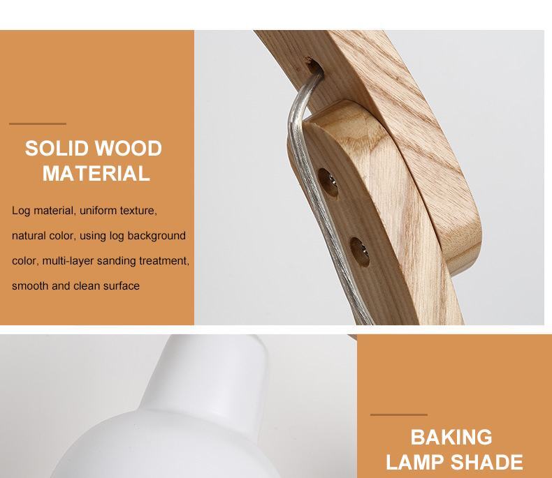 XRTECNA Best Sales Modern Style Wood Table Light in Room