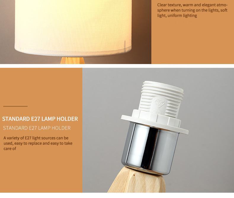 XRTECNA Cross-border Modern Simple Wooden LED Lesk Light