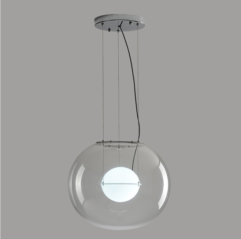 XRTECNA Luxury Chandelier Bubble Shaped Pendant Light Modern Glass Lamp