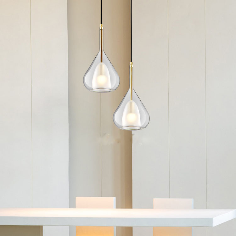 XRTECNA Nordic Glass Chandelier Postmodern Creative Designer Lamp Lighting
