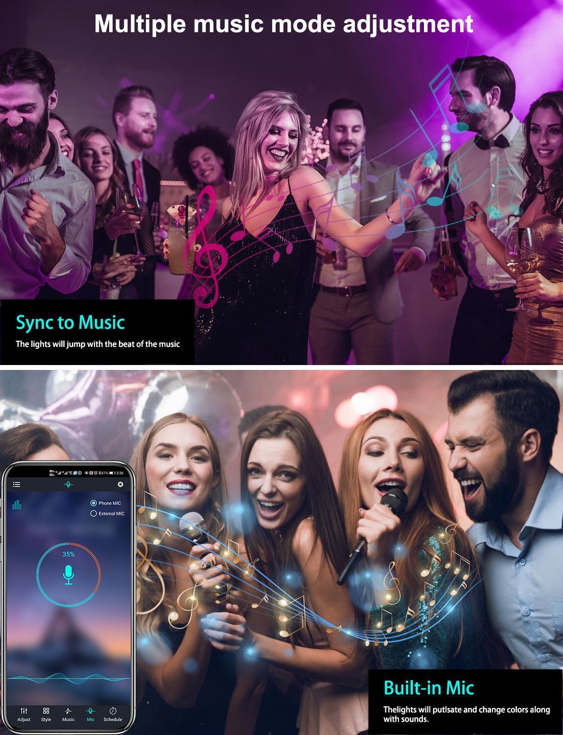 XRTECNA 5050 Alexa Google Home WIFI Smart LED Waterproof Strip With APP