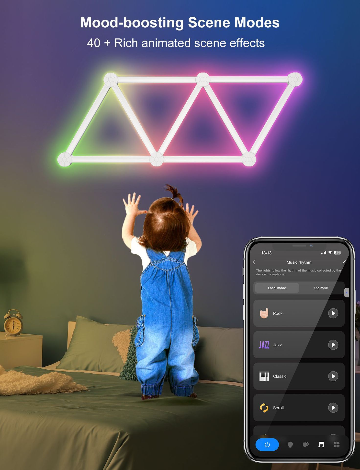 XRTECNA Tuya App Control Smart WIFI APP Control LED Lights for Decoration Home