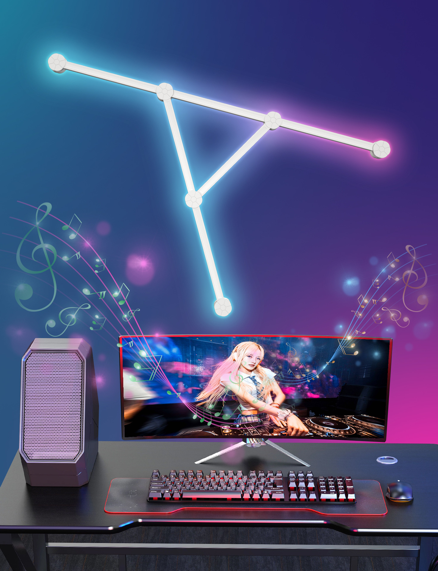 XRTECNA Tuya App Control Smart WIFI APP Control LED Lights for Decoration Home