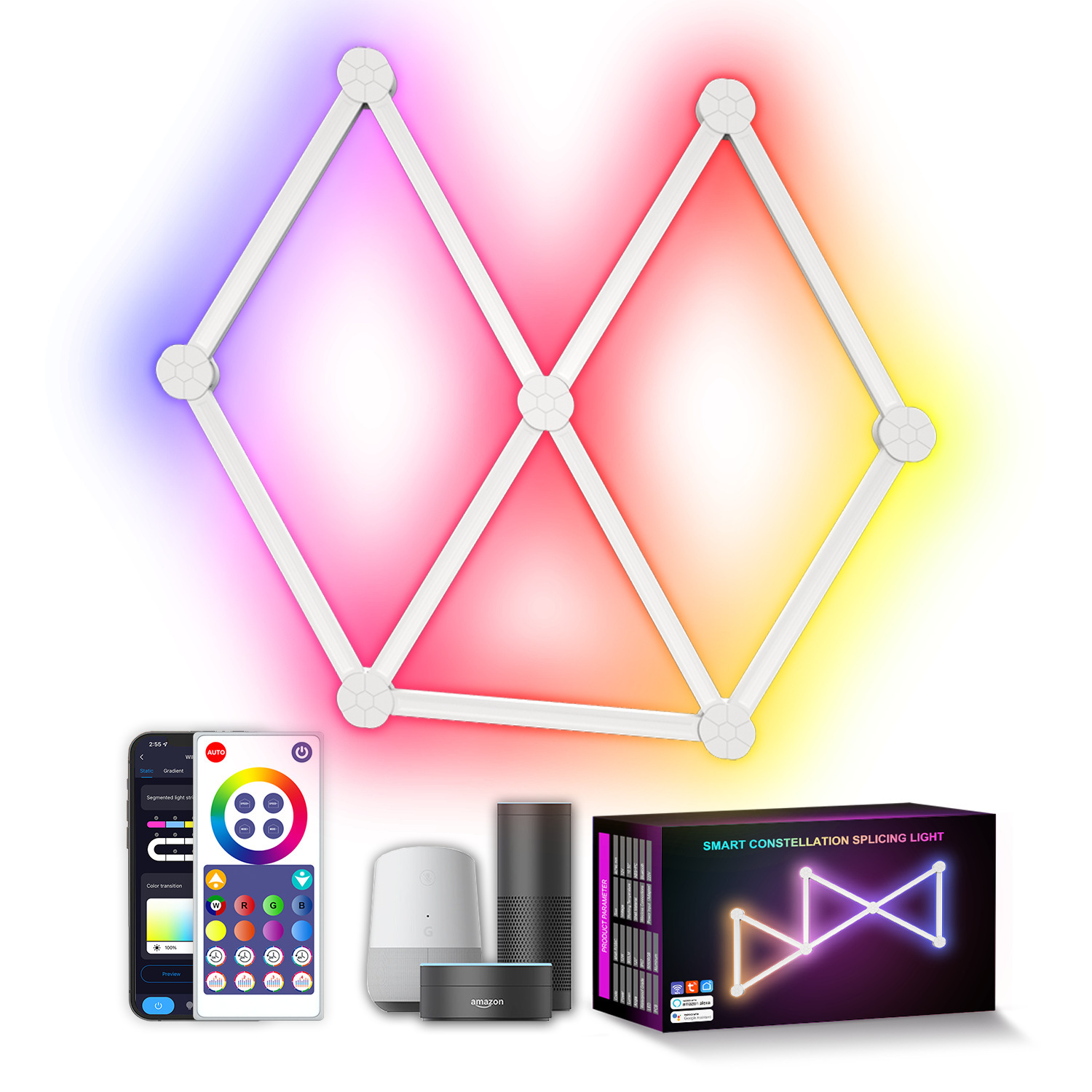 XRTECNA Tuya App Control Smart WIFI APP Control LED Lights for Decoration Home