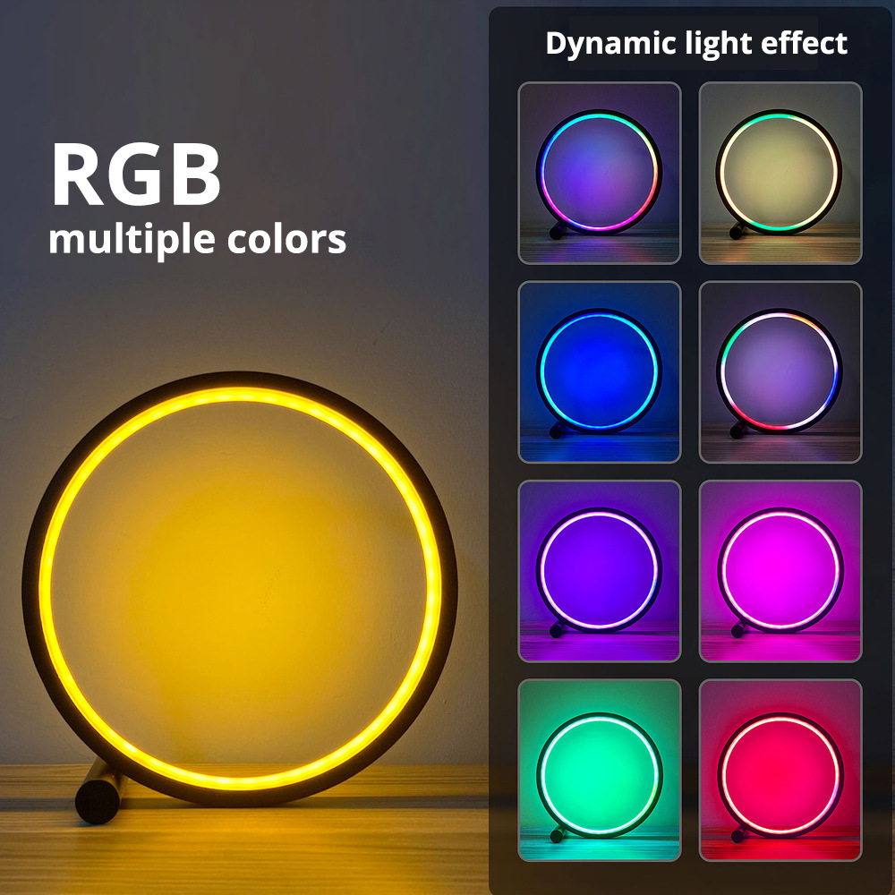 XRTECNA Smart LED Night Light RGB Desktop Atmosphere Desk Lamp