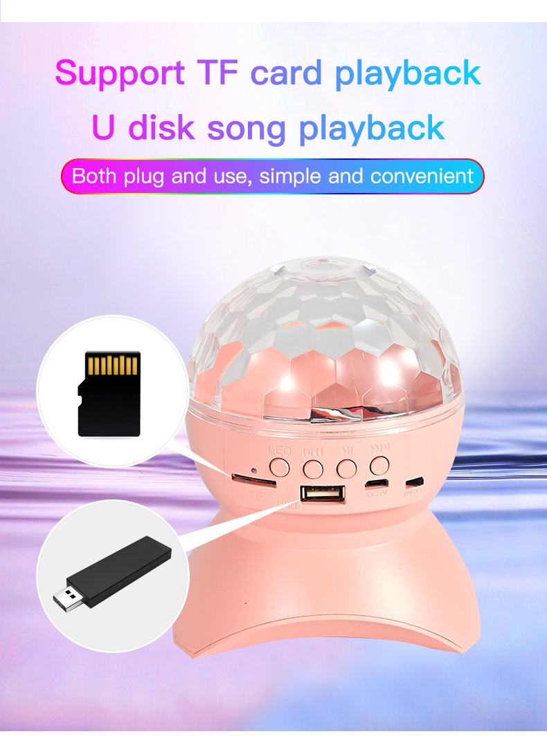 XRTECNA 2024 New Style Projector Speaker Atmosphere USB Light Gift Sound Control LED Star Night Light Music Player LED