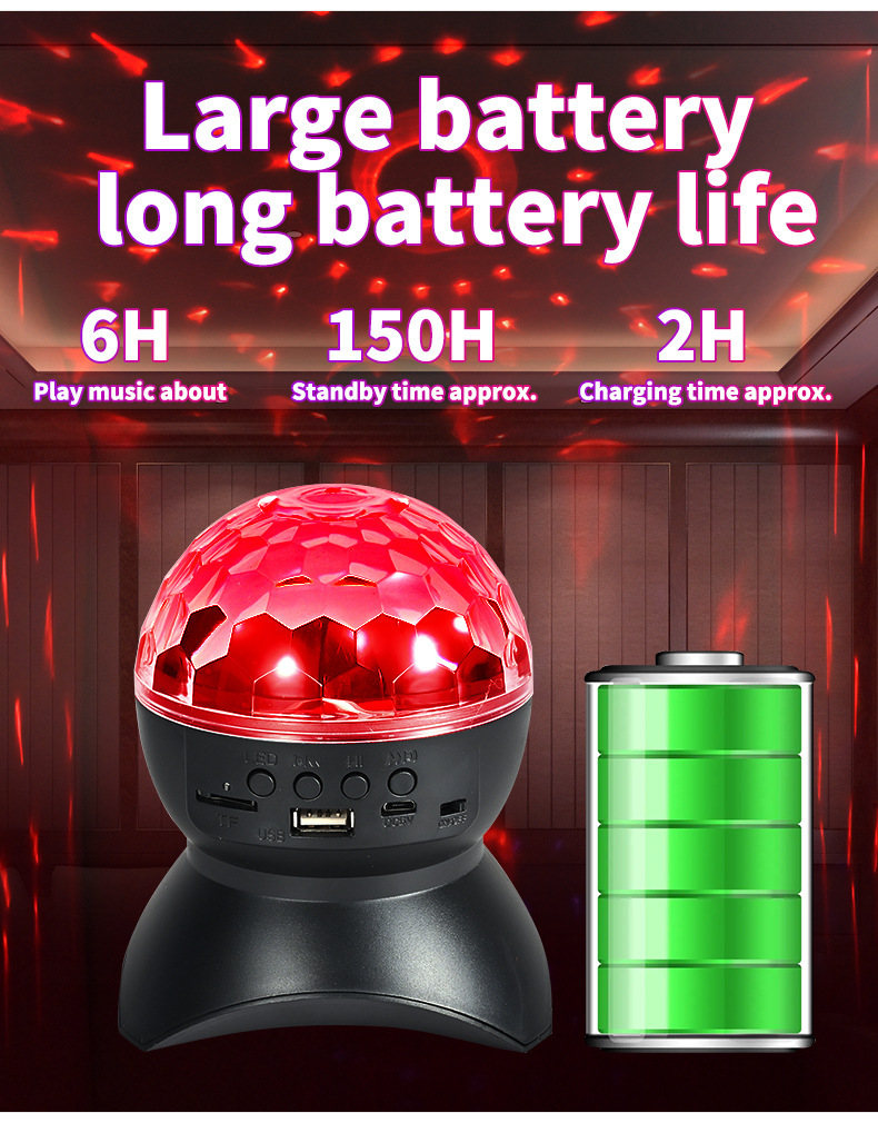 XRTECNA 2024 New Style Projector Speaker Atmosphere USB Light Gift Sound Control LED Star Night Light Music Player LED