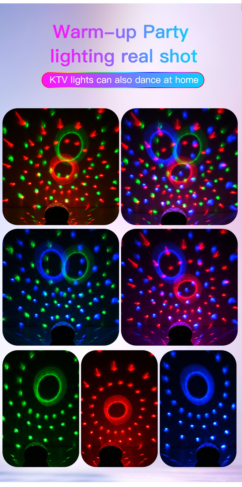 XRTECNA 2024 New Style Projector Speaker Atmosphere USB Light Gift Sound Control LED Star Night Light Music Player LED