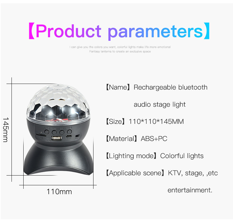 XRTECNA 2024 New Style Projector Speaker Atmosphere USB Light Gift Sound Control LED Star Night Light Music Player LED