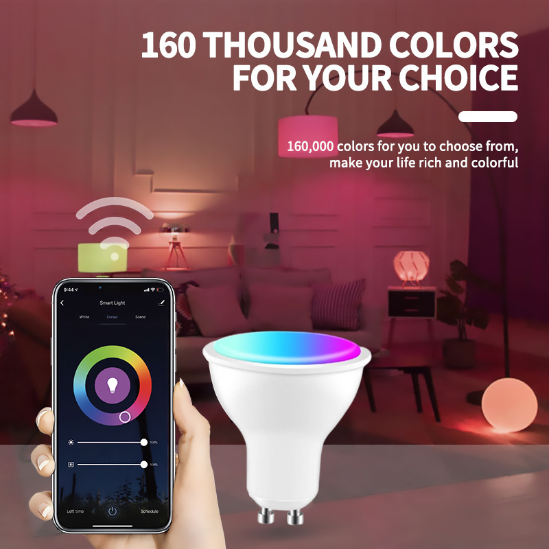 XRTECNA Tuya Wifi Smart Dimmable Gu10 Led Spotlight Recessed Ceiling Mount Led Spot Lamp