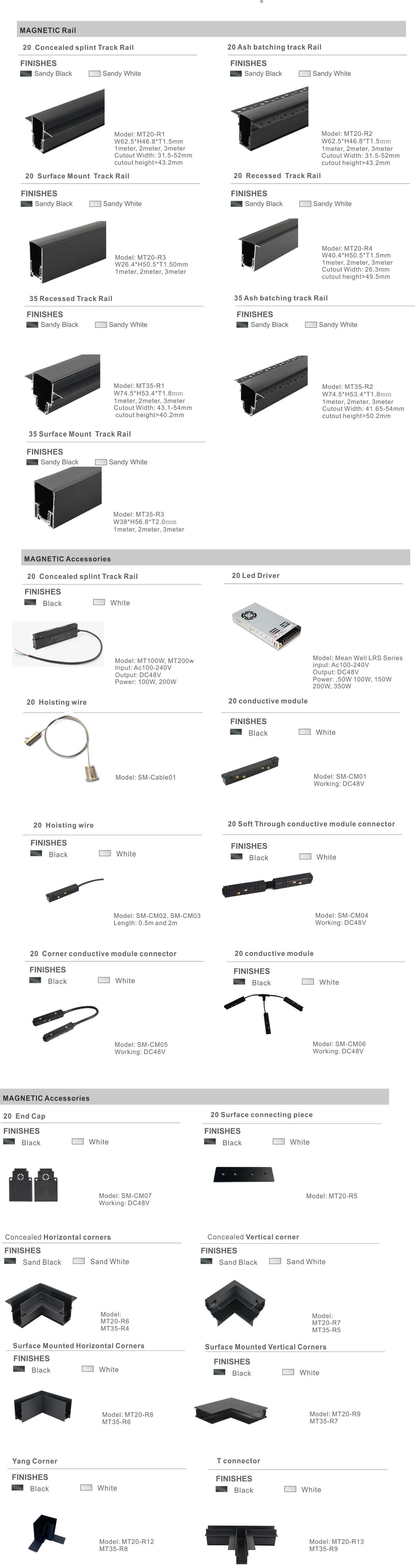 XRTECNA CE Rohs Professional Factory LED Aluminium Track Linear Light 