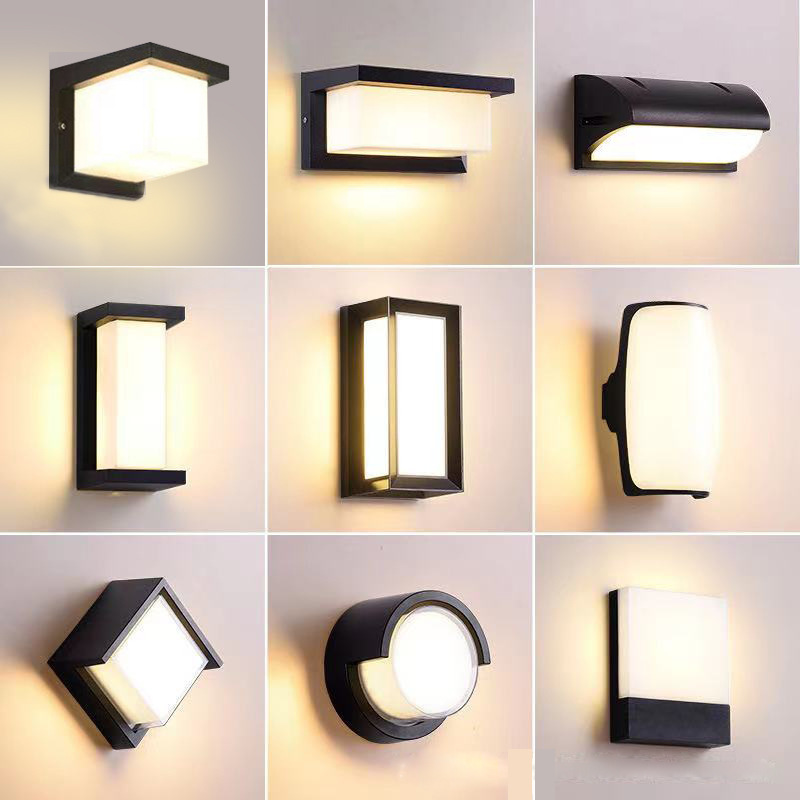 XRTECNA Modern Outdoor Die Cast Aluminum Light Led Wall Mount Lamp Decorative