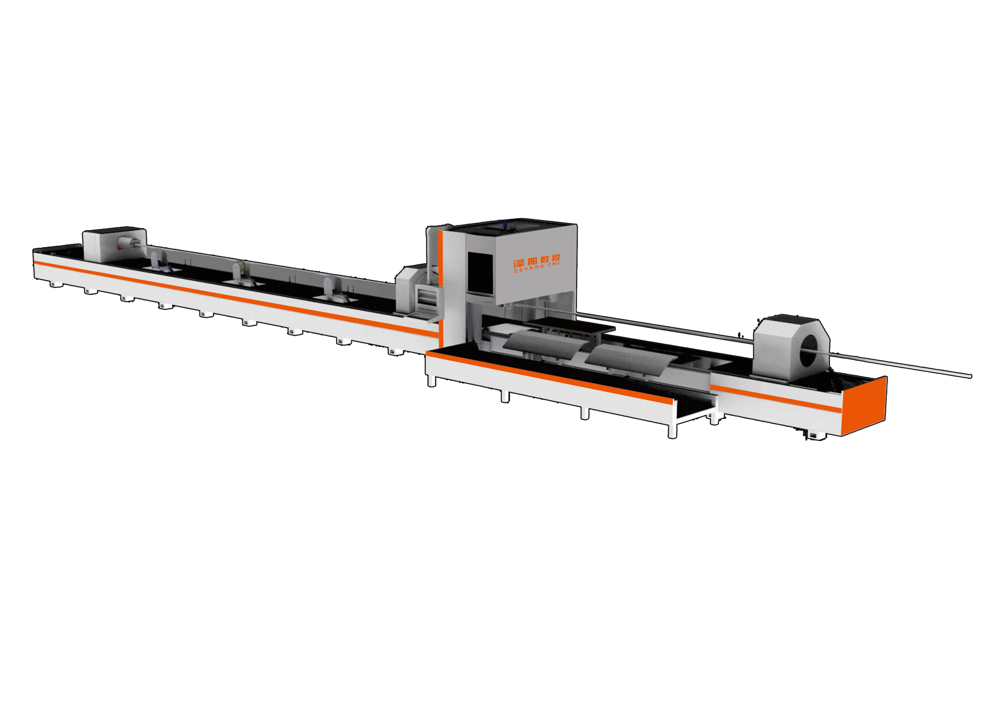 ZY-6025G 3 chuck pipe laser cutting machine