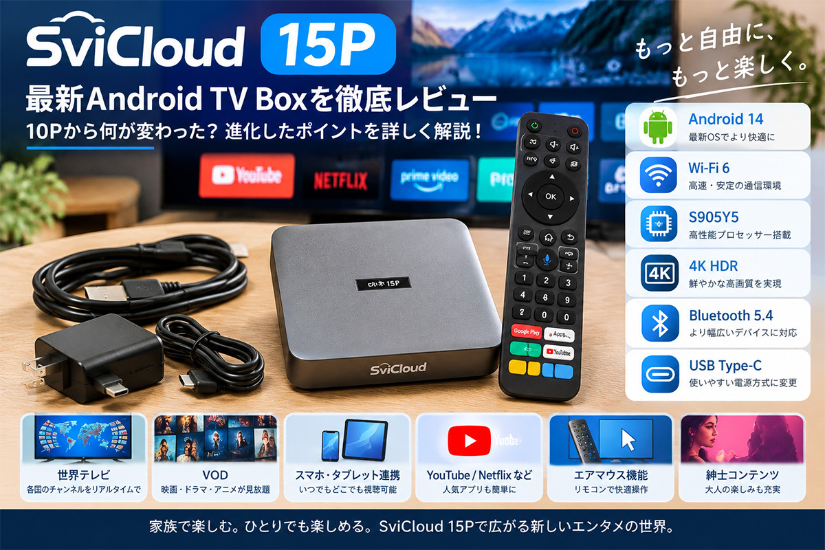 GetMax G12 vs SviCloud 15P徹底比較|8K対応と最新Android 14、どちら