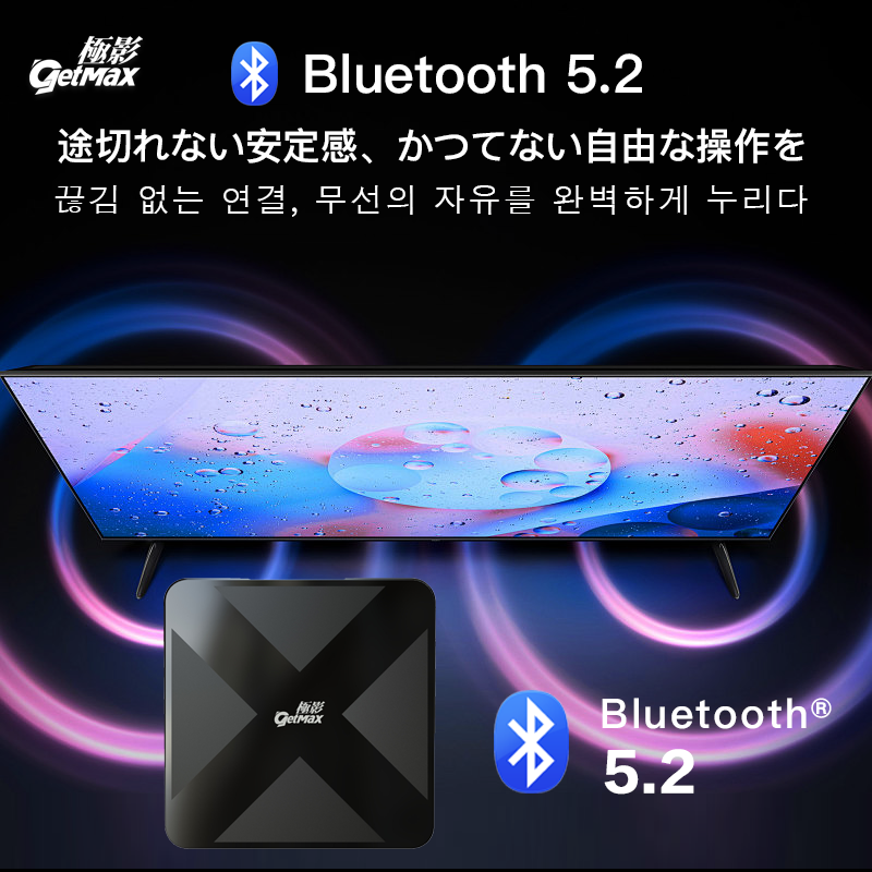 GetMax G12スマートテレビボックス（2025年モデル）｜コンパクト設計で