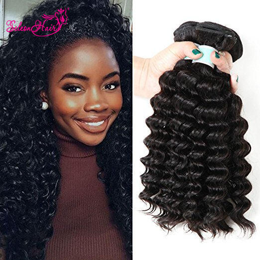 Seleonhair Malaysian 100 Virgin Hair Deep Wave Weave 4 Bundles
