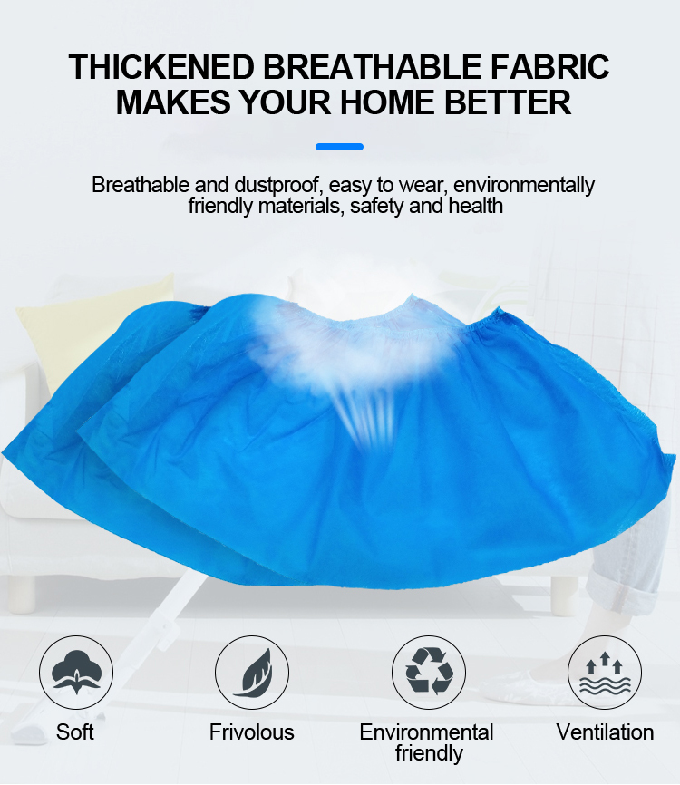 disposable non-woven cheap dust-proof disposable shoe cover
