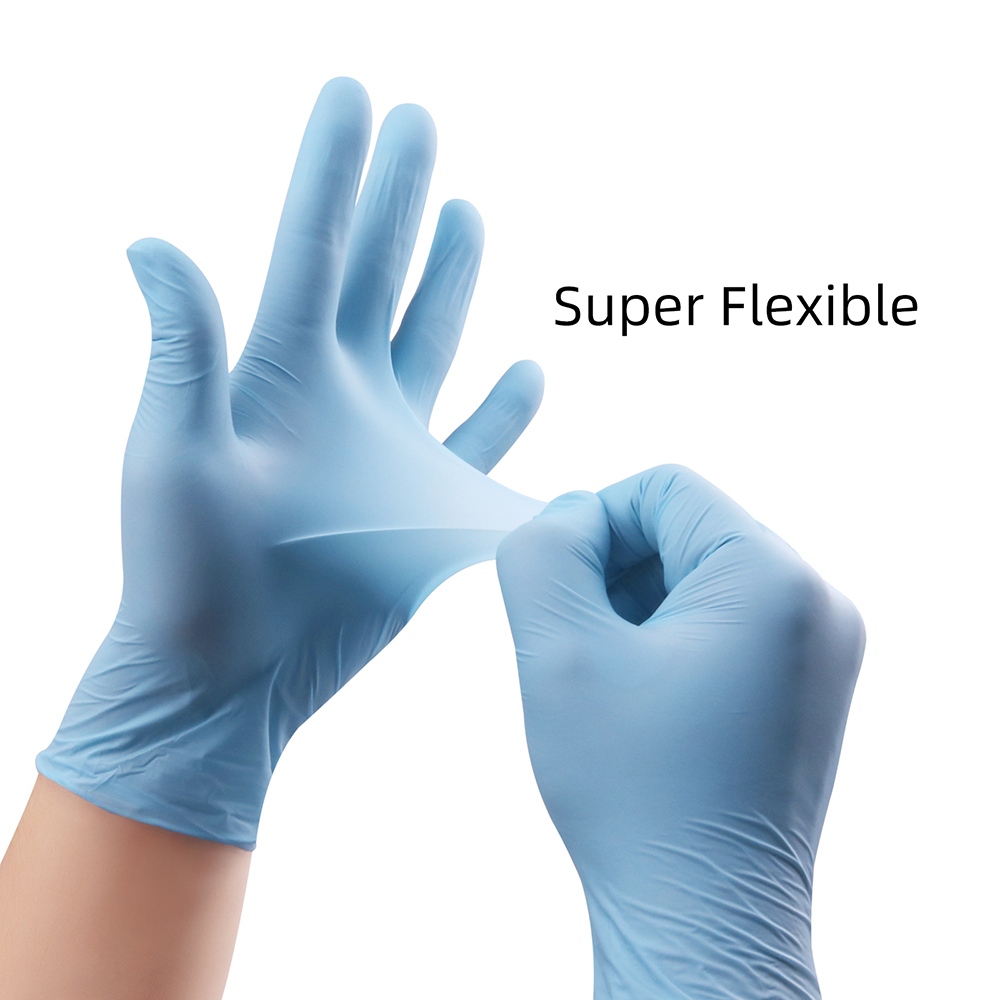 Examination Powder Free Nitrile Gloves Powder Free Disposable Nitrile Gloves Manufacturers Blue Nitrile Gloves