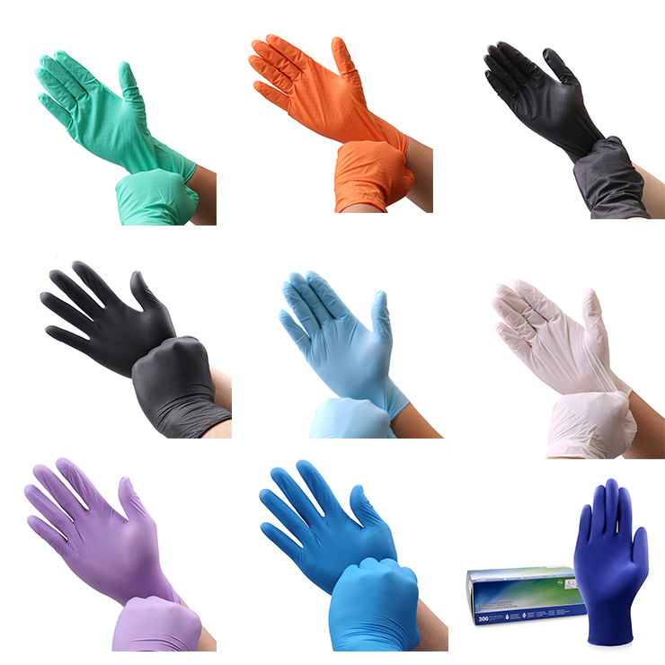 Examination Powder Free Nitrile Gloves Powder Free Disposable Nitrile Gloves Manufacturers Blue Nitrile Gloves