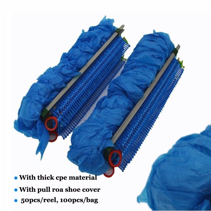 Disposable special shoe cover for shoe cover dispenser with pole/pe shoe cover for shoe cover machine