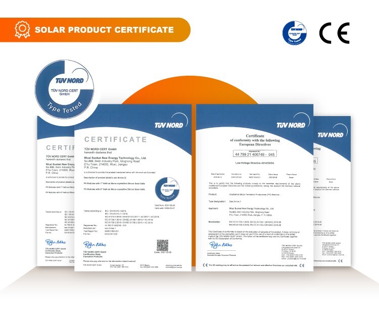 Solar Certificate PV Module PERC 360w 370w 380w Mono Panel Solar Solar Panels