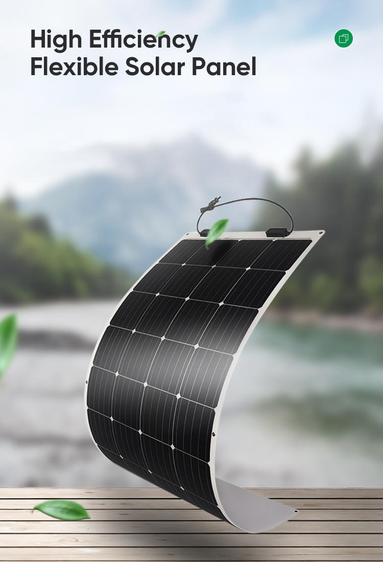 Edobo Solar Panels 100W 250W Flexible Solar Panel Kit Narrowboats For Boats Roof With Cables