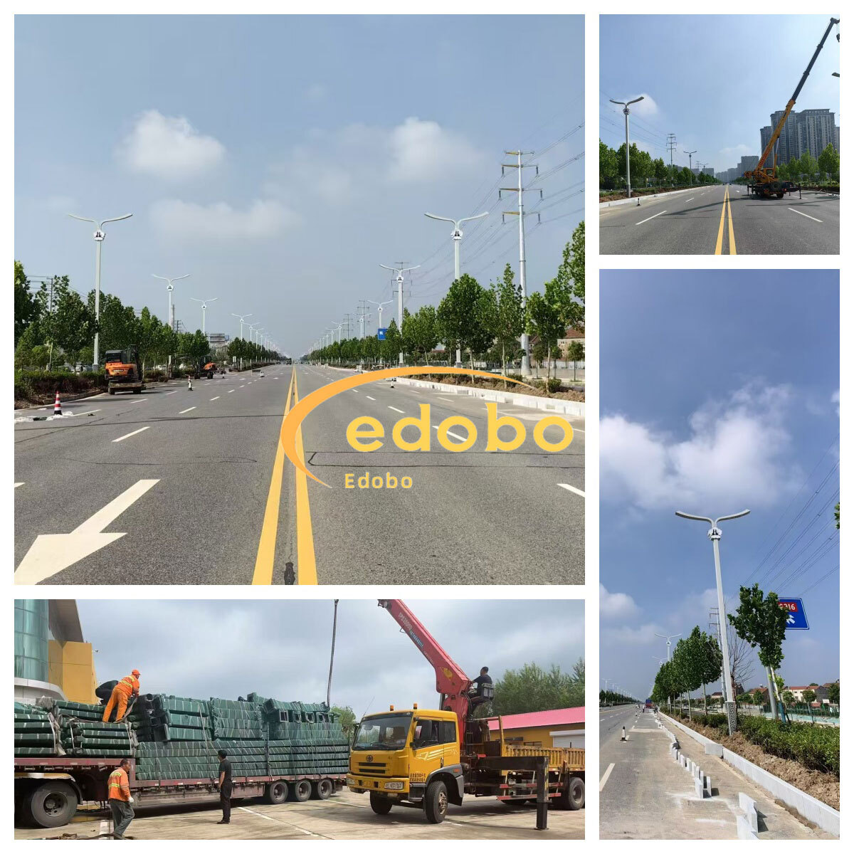 Commercial Large Project Customizable High Brightness Outdoor Road Split Solar Street Light  