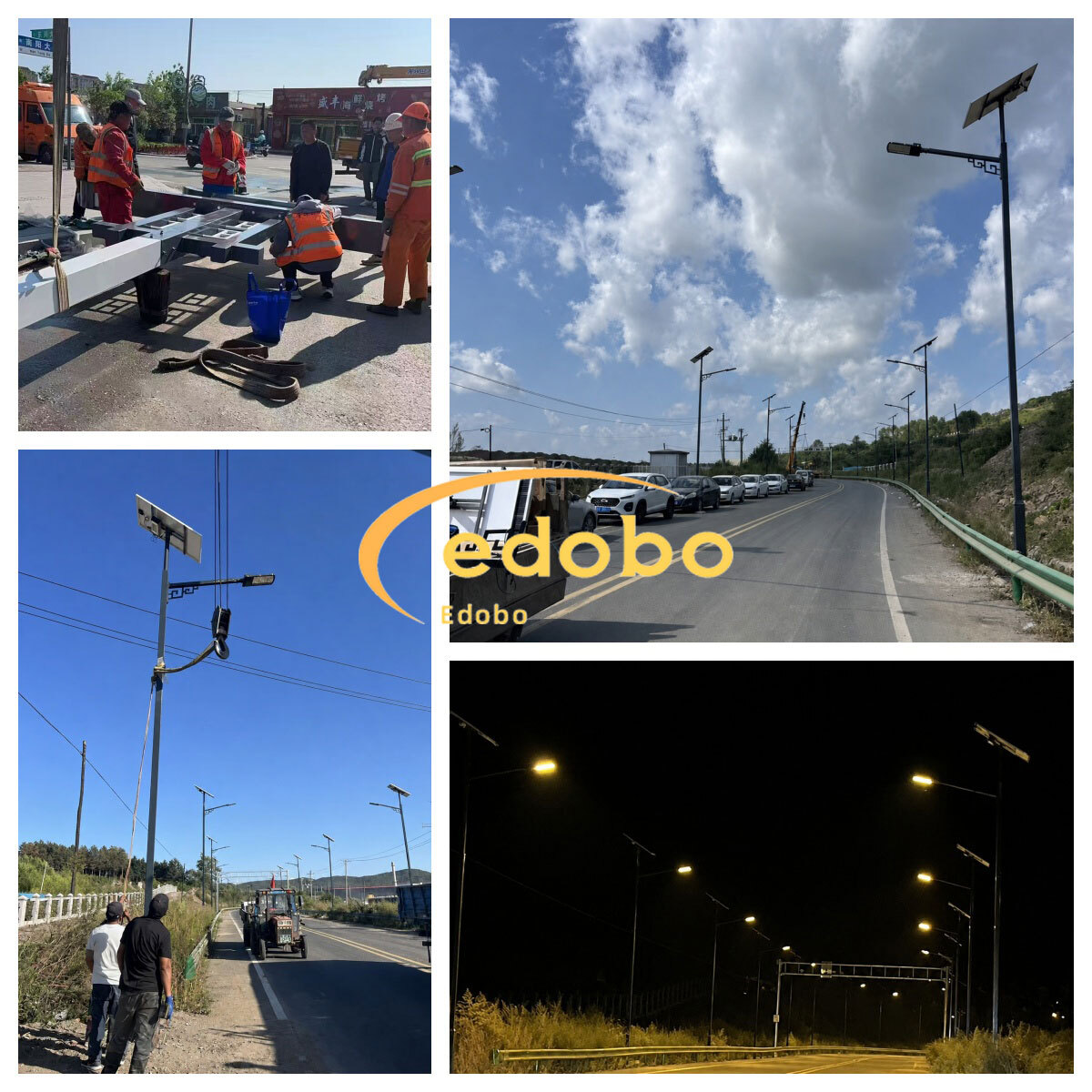Commercial Large Project Customizable High Brightness Outdoor Road Split Solar Street Light  