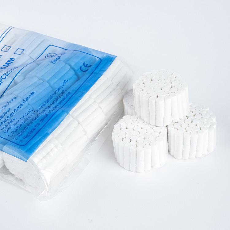 100 pure cotton Dental cotton roll uses rolled dental gauze nose plugs