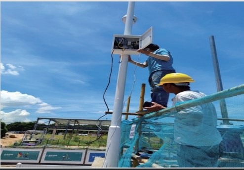 Video surveillance of a river water environment