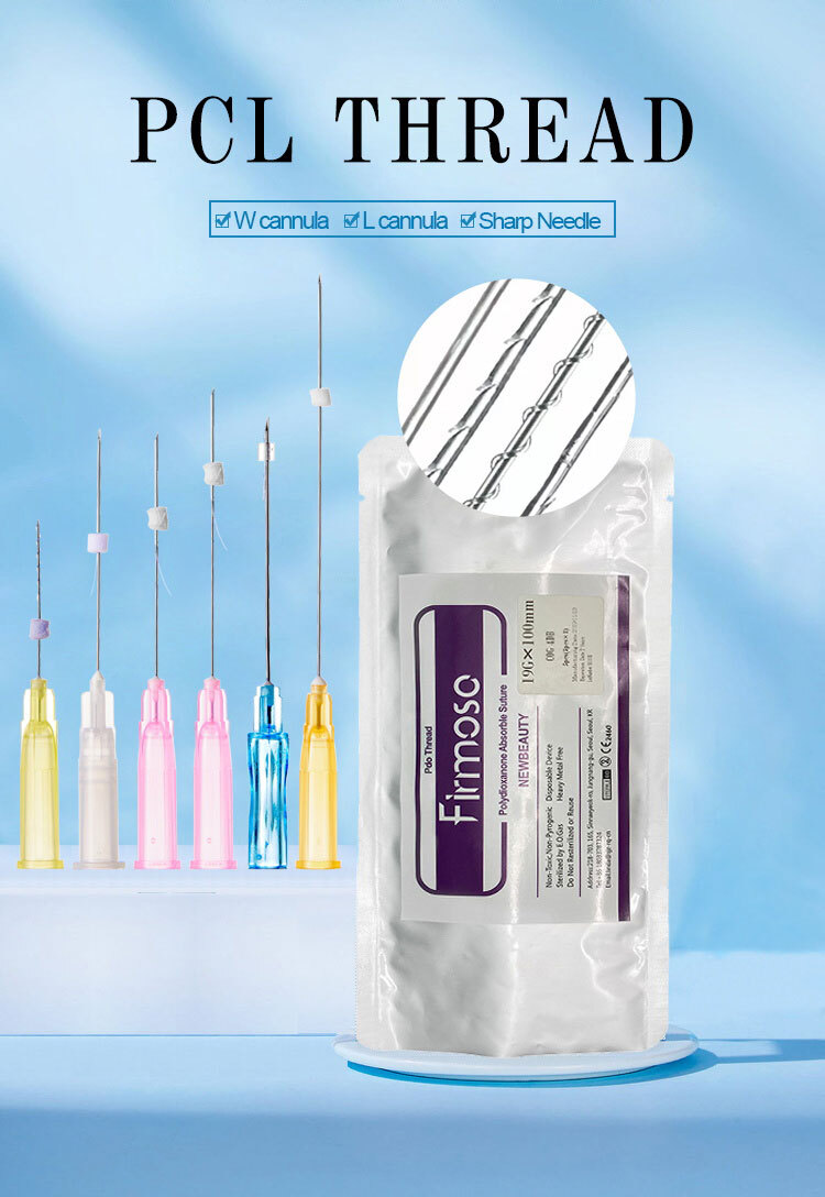 Firmosa CE approved L W SHARP needle 19G 21G 23G pcl threads korean COG 4D pcl thread nose FOR leg hip  