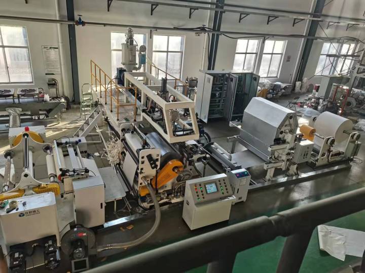 Bio plastic PLA PBAT PBS and kraft paper coating machine paper poly coating machine