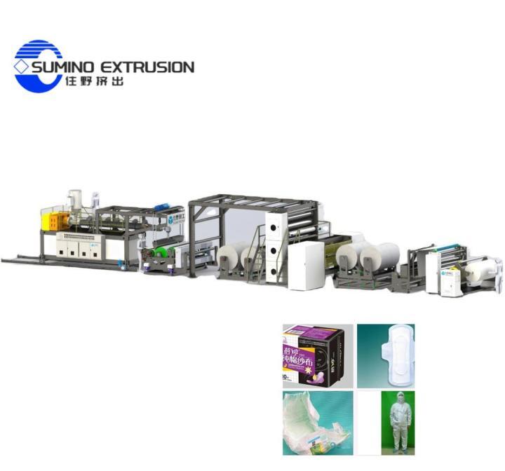 SUMINO High Speed PE Cast film machine Breathable Film Production Line
