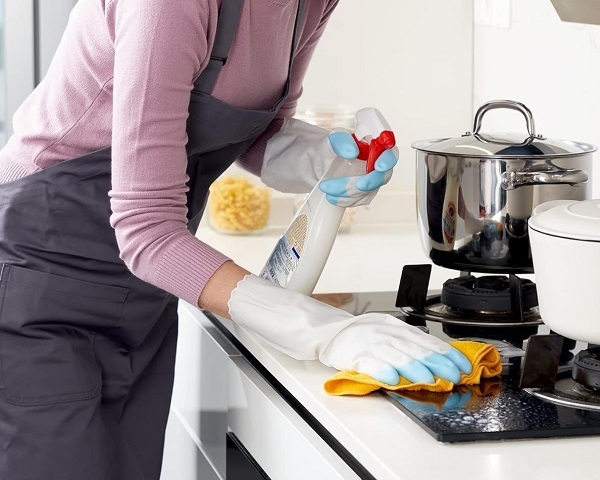 PVC Dishwashing Cleaning Unlined Kitchen Gloves