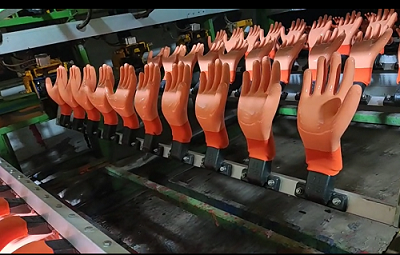 Analysis of Production Process for Latex Wrinkled Gloves