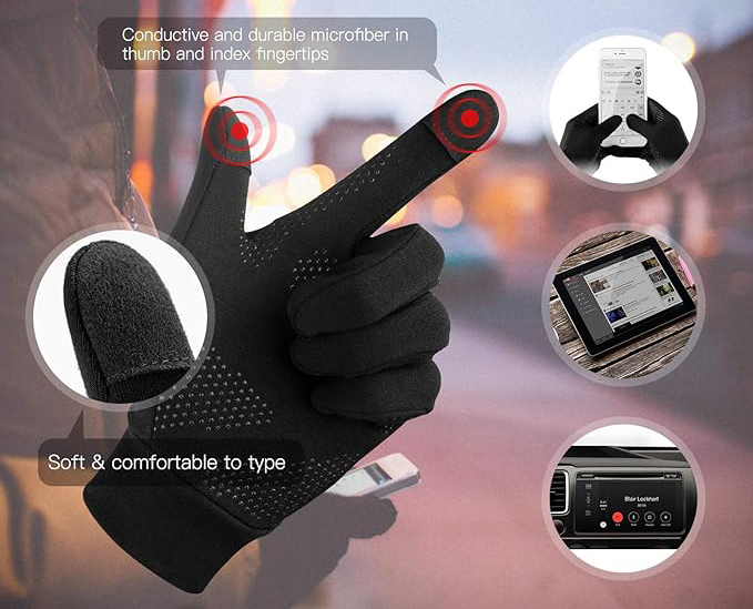 Touch Screen Anti-Slip Warm Light weight Running Gloves