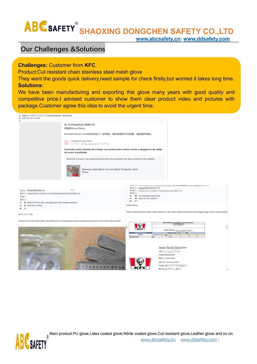 DDSAFETY/ABCSAFETY got the order from KFC