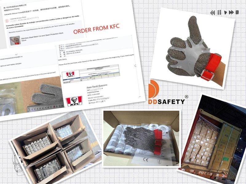 DDSAFETY Steel Wire Gloves Gain KFC's Trust: A Testament to Quality and Safety