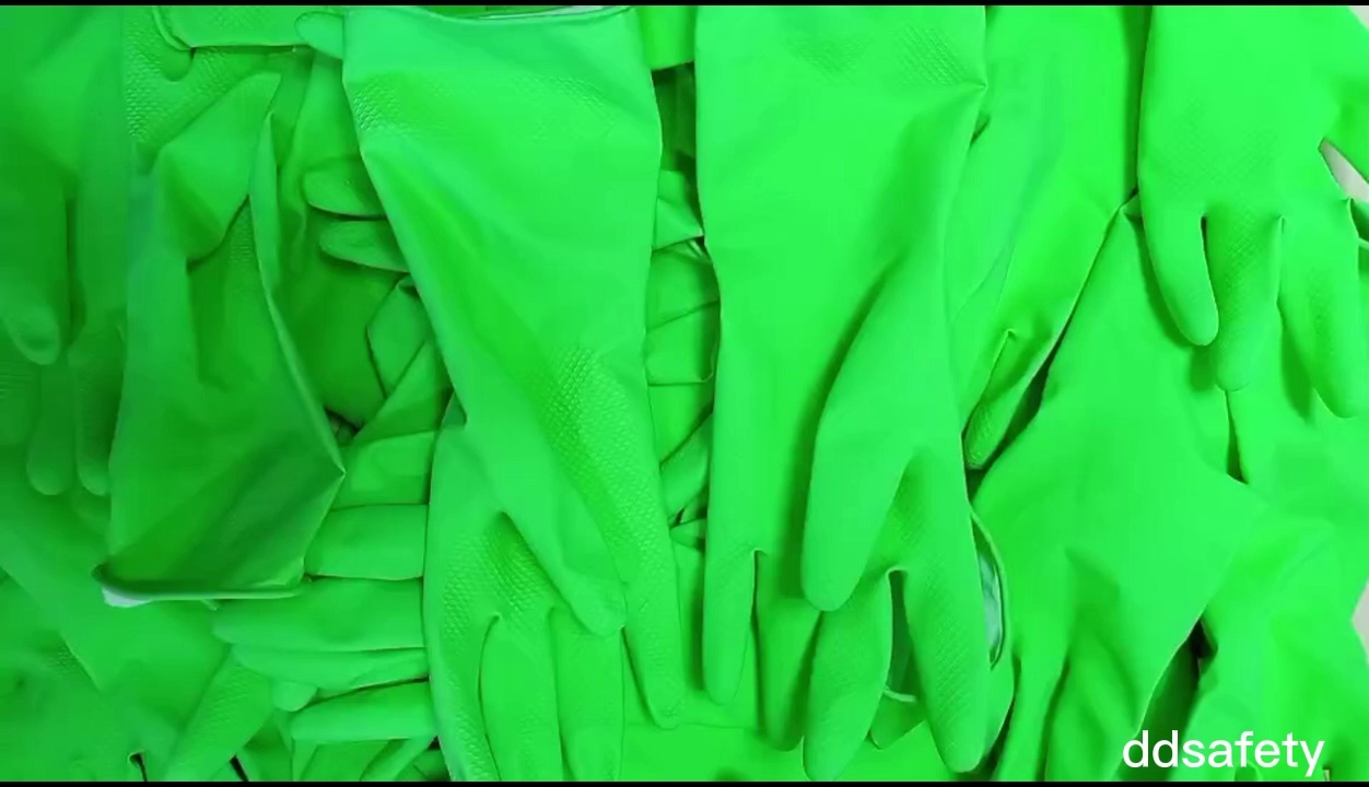 Green Woman Latex Household Spray Flock Line Gloves Luvas Guantex Ce 2121X - DHL623 Green Woman Latex Household Spray Flock Line Gloves Luvas Guantex Ce 2121X - DHL623 gloves,latex gloves,household gloves,cost of latex gloves,green latex gloves