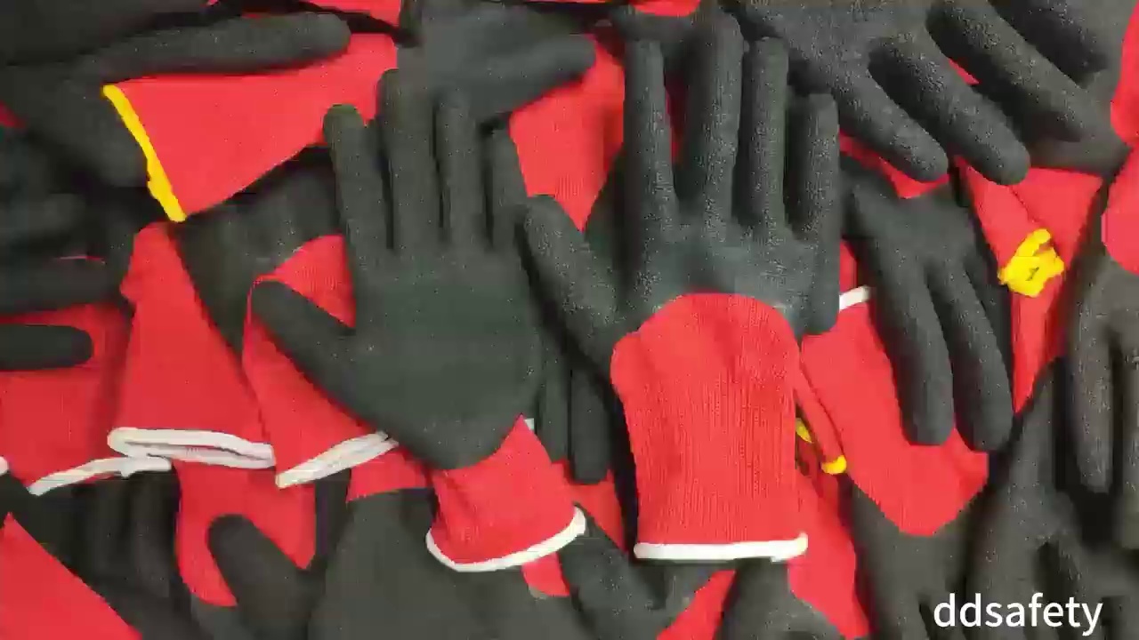 Thermal Grip Orange and Black Gloves, Winter Work Gloves for Men and Women, Freezer Gloves for Work Below Zero, Thermal Insulated, Super Grip - DKL448 Thermal Grip Orange and Black Gloves, Winter Work Gloves for Men and Women, Freezer Gloves for Work Below Zero, Thermal Insulated, Super Grip - DKL448 work gloves,latex Coated Safety Work Gloves,Crinkle Latex Work Gloves,Latex Crinkle Finish,Thermal gloves,winter work gloves,freezer gloves,insulated gloves