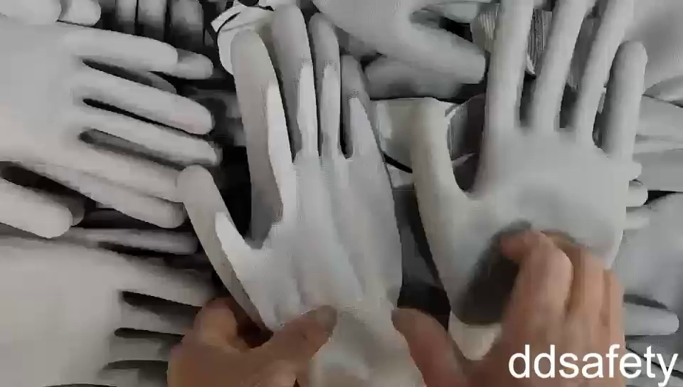 Gray Static proof ESD Ultra-Thin Polyurethane PU Coated Safety Work Gloves-DPU108 Gray Static proof ESD Ultra-Thin Polyurethane PU Coated Safety Work Gloves-DPU108 gloves,pu gloves,static proof gloves,work gloves