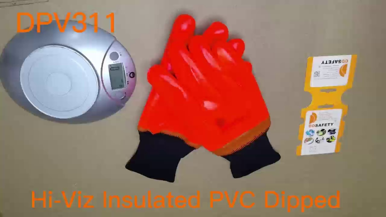 High Visibility Pvc Chemical Resistant Gloves With Foam Lining, Knit Wrist - DPV311 High Visibility Pvc Chemical Resistant Gloves With Foam Lining, Knit Wrist - DPV311 gloves,pvc gloves,PVC Coated Gloves,Chemical Resistant Gloves,High Visibility pvc gloves