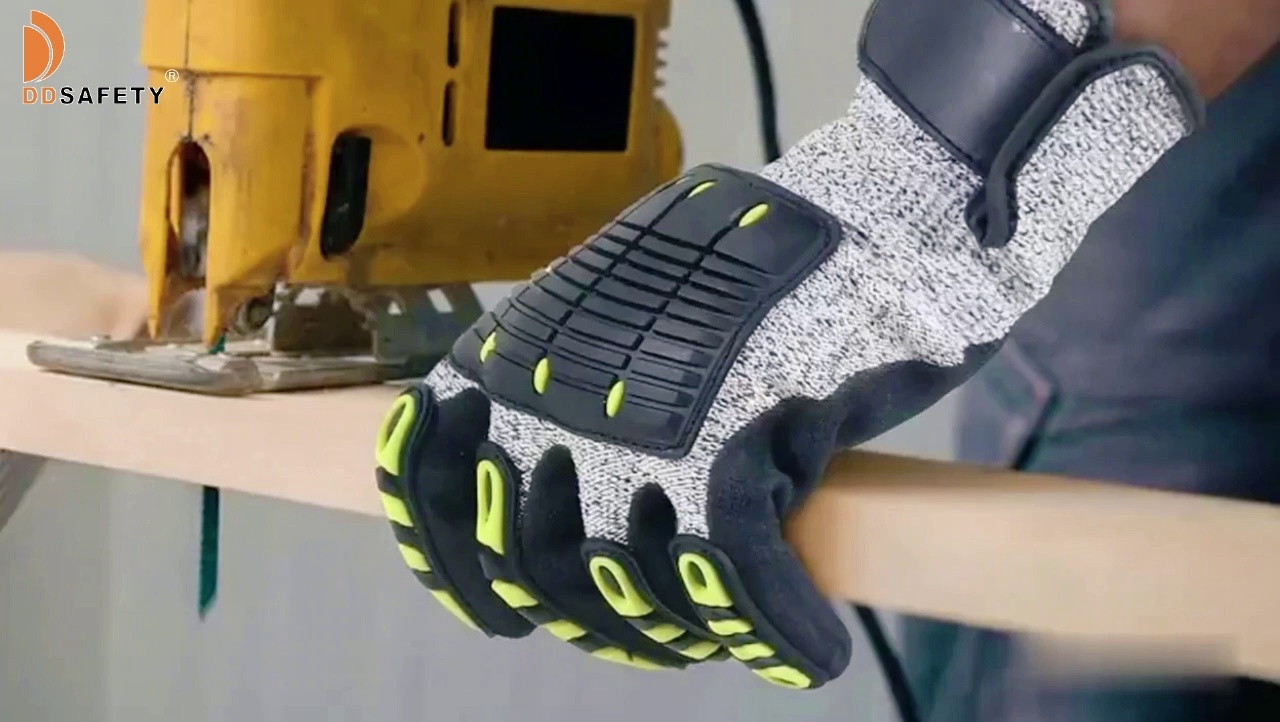 TPR Gloves Impact Gloves Cut Resistant Safety Work Gloves - TPR113 TPR Gloves - Impact Gloves - Cut Resistant Safety Work Gloves - TPR113 pu coated gloves,anti static gloves,Cut resistant gloves,work gloves,safety gloves