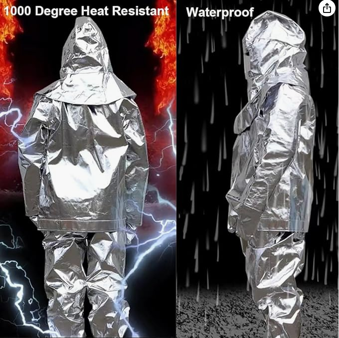 Fireproof Clothes Aluminum Foil Heat Resistant Aluminized Suit Full Set - DAF955 Fireproof - Clothes - Aluminum - Foil - Heat-Resistant - Aluminized - Suit - Full Set --- DAF955 Heat Resistant gloves,Aluminized Foil Safety Welding Work Gloves,Heat Resistant Aluminized Foil Safety Welding Work Gloves,Aluminized Foil,aluminized heat resistant aramid fabric,PVC coating,strong synthetic fibers